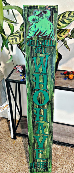 Oogie boogie porch sign