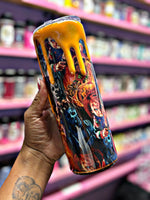 Orange slashers tumbler