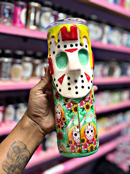 Mask man tumbler