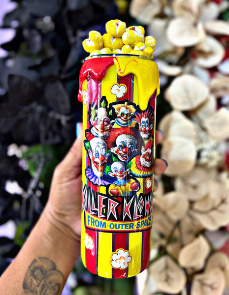 Killer klowns popcorn tumbler