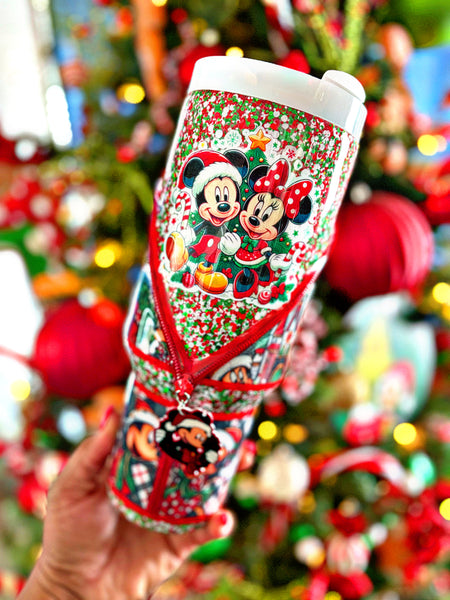 Minnie and Mickey Christmas 40oz