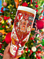 Gingerbread cutie 40oz (zipper tumbler)