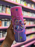 Colorful horror tumbler