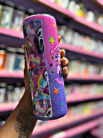 Colorful horror tumbler