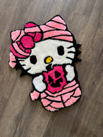 Mummy kitty rug