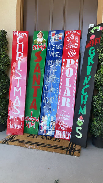 Christmas porch signs